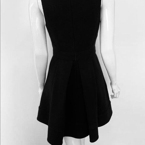 Black Proenza Schouler Pleated Wool Dress - Picture 3 of 11